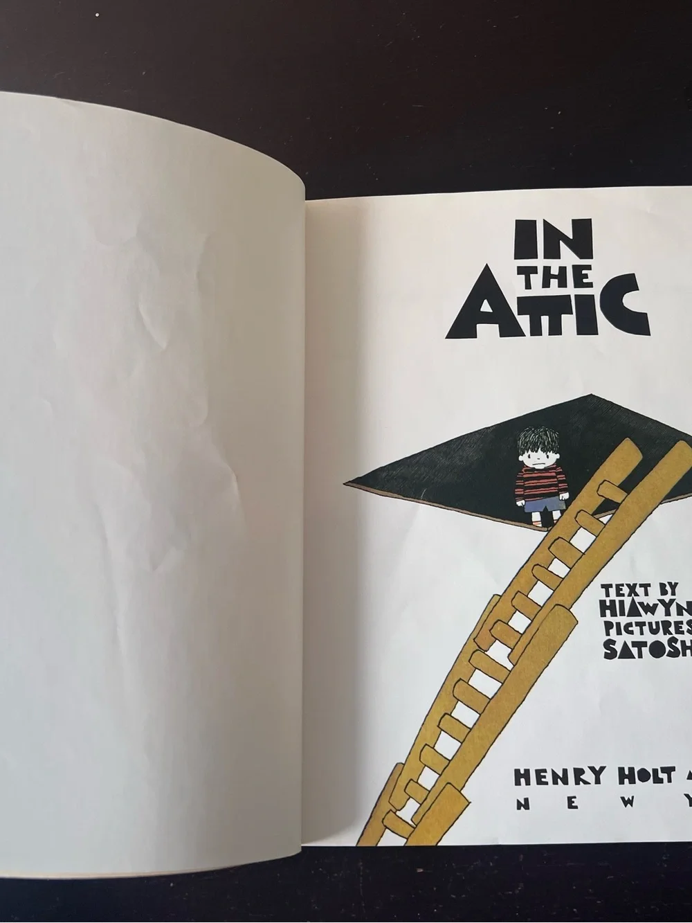 Vintage 1988 In the Attic Satoshi Kitamura Illustrated Children’s Picture Book